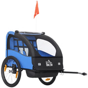 Carrello Bici Bambini con Sicurezza e Ammortizzatore ¨C Zephmum ¨C Blu