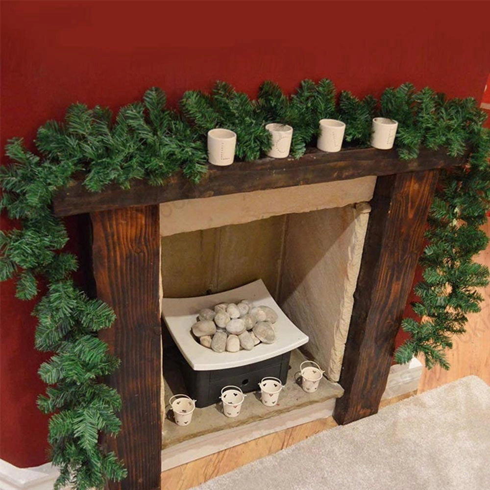 Trade Shop - Ghirlanda Natalizia Albero Di Natale Addobbi Decorazioni Natalizie 200cm -