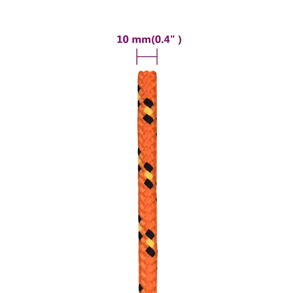 Corda Nautica Arancione 10 mm 100 m in Polipropilene cod mxl 48292