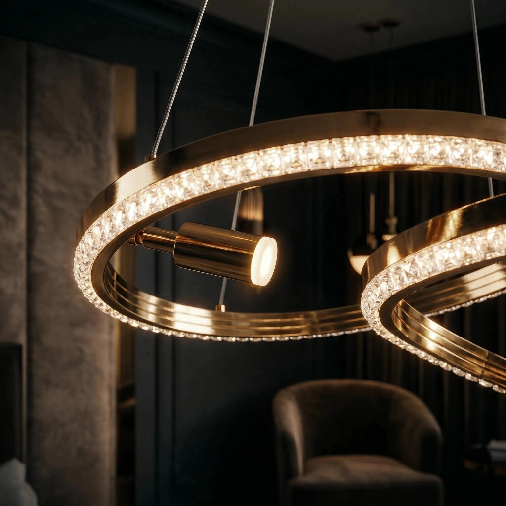 Lampada A Sospensione Da Soffitto Led G158-cp Gold