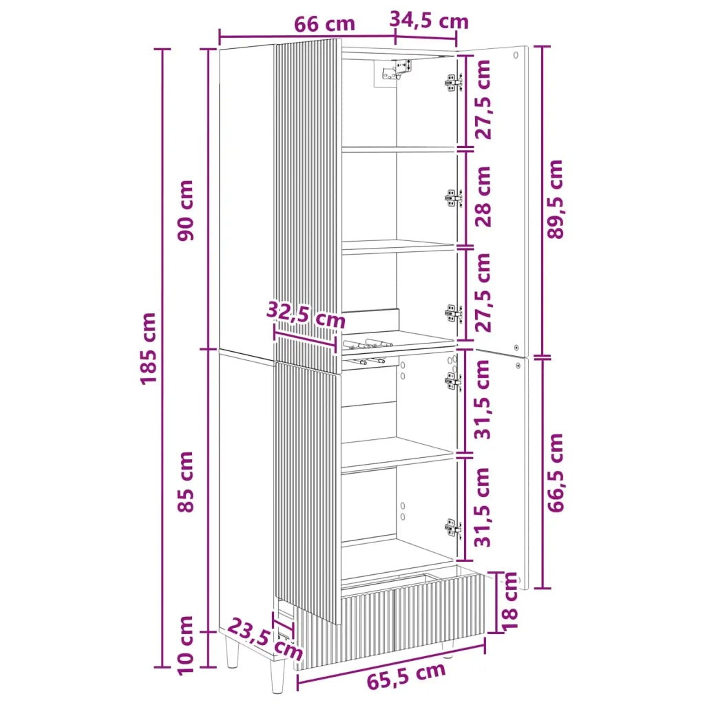 Set di armadi 2 pz Rovere Fumo Legno ingegnerizzato 3416534