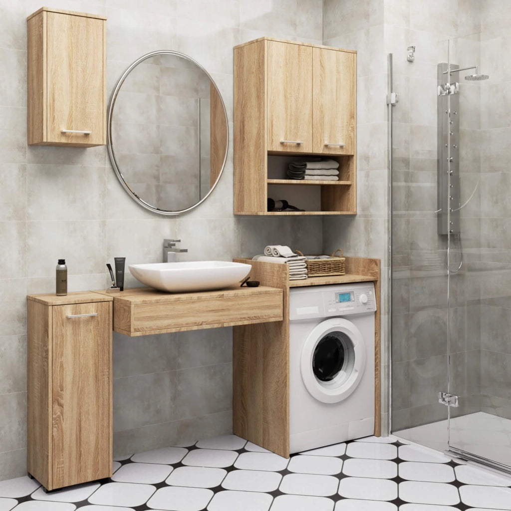 Mobile bagno sospeso AKORD FIN H934 W64 Quercia Sonoma 2 ante 64x94x30 cm
