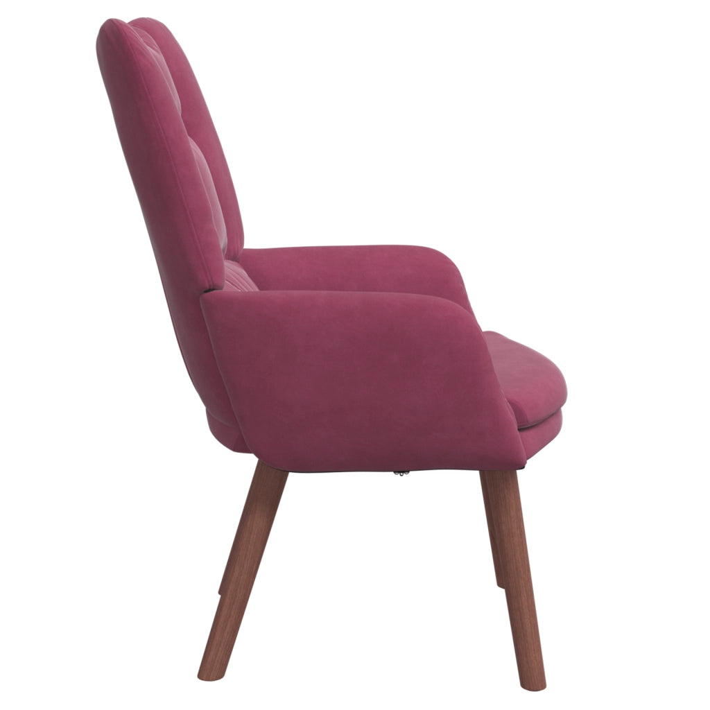 Poltrona Rilassante Wine Red in Velluto