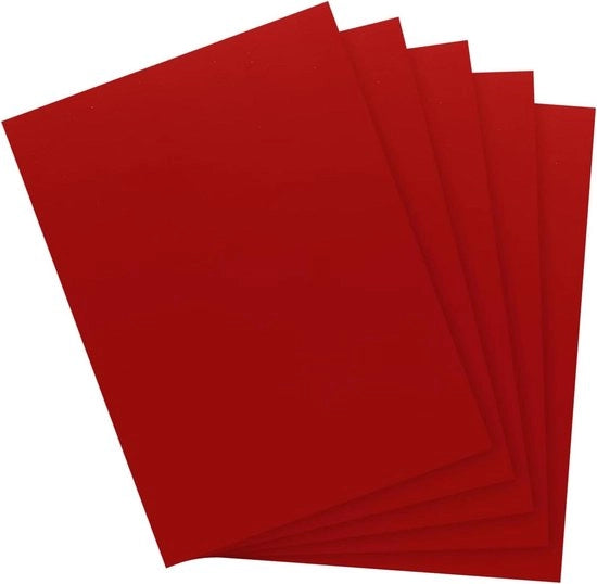 Spiegelmateriale Plus 30 x 216 cm 50 pezzi in cartone rosso riflettente 250 g/m² per libro da carteggio poster carta da invito con lucido e robustezza