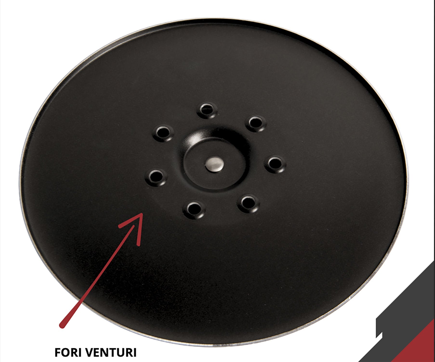 Coperchio Magico Antiodore Ventur Magic in Alluminio Ø24 cm Pomello Salvaspazio Nero