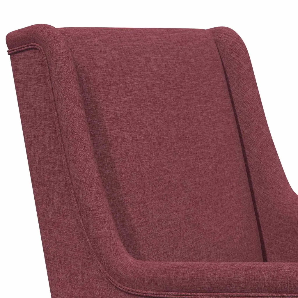 Sedia a dondolo Rosso Vino 62 x 80 x 85 cm Tessuto 42029965
