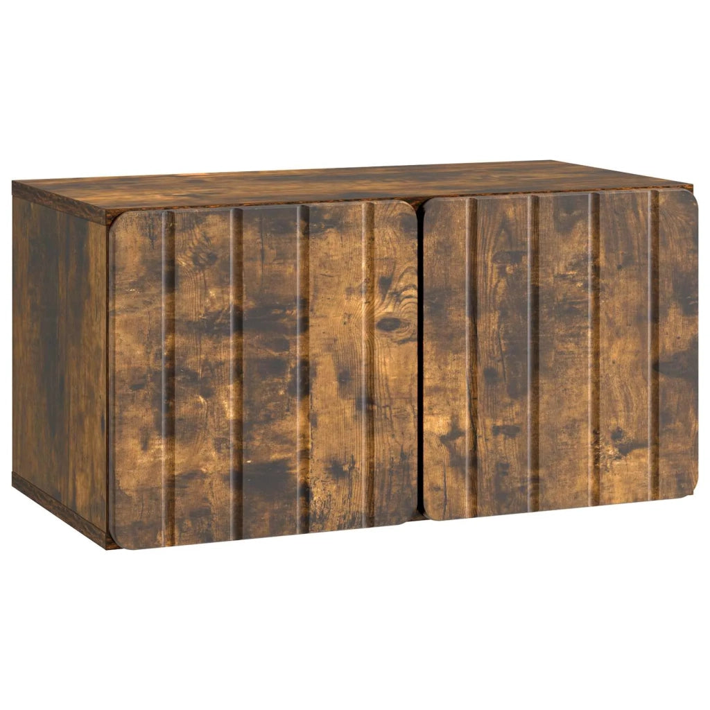 Mobile Porta TV da Muro Rovere Fumo 59,5 x 31 x 30 cm 898370