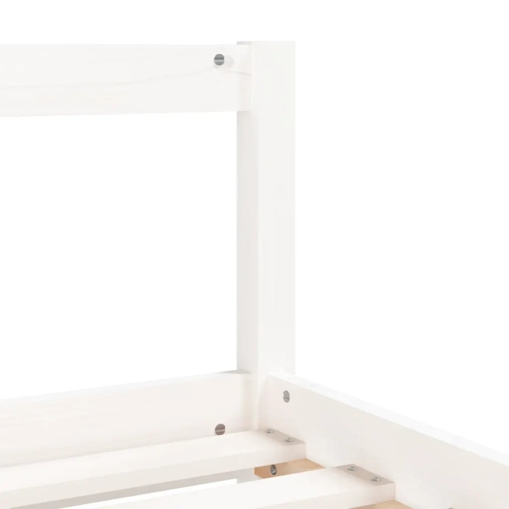 Giroletto Bambini | Letto Infantile | Lettino con Cassetti Bianco 90x190 cm Massello Pino