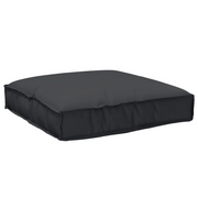 Cuscino da pallet per seduta nero 80x80x12 cm tessuto Oxford