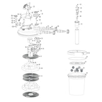 Ricambio per biofiltro a pressione per laghetti CPF-180/250 Gruppo di collegamento