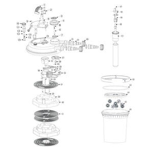 Ricambio per biofiltro a pressione per laghetti CPF-180/250 Gruppo di collegamento