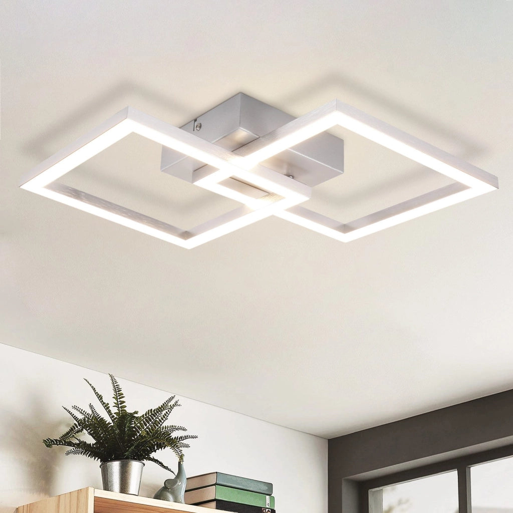 ZMH Lampada da soffitto LED moderna 2 fiamme 24W per soggiorno camera letto corridoio