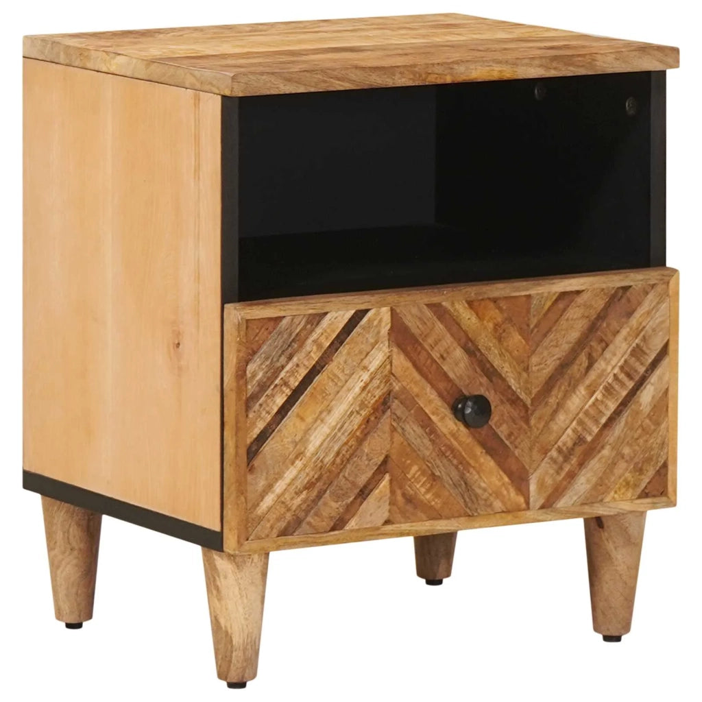 Comodino Marrone 50 x 33 x 60 cm Legno di mango massello