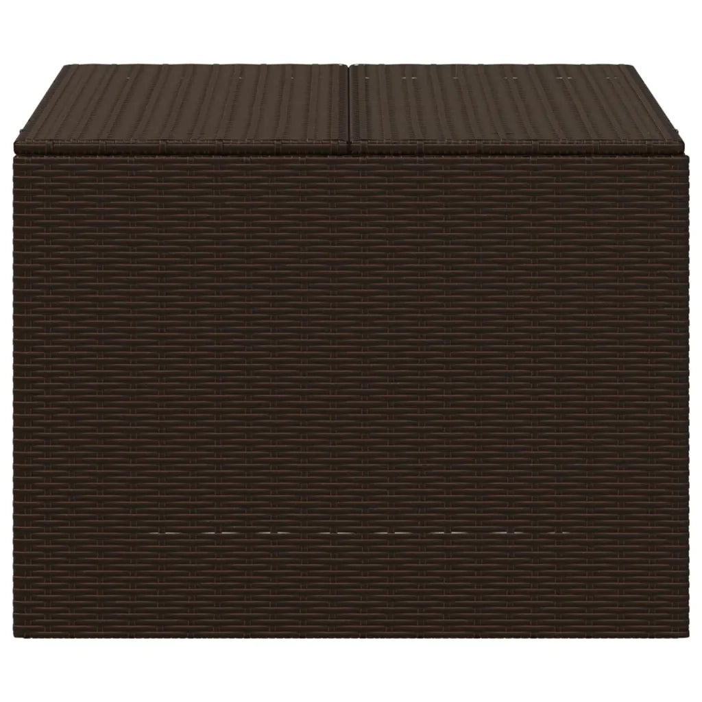 Contenitore da Giardino Marrone 291L in Polyrattan 365337
