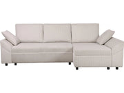 Divano angolare "Vaugirard II" in velluto a coste - 3 posti - Beige