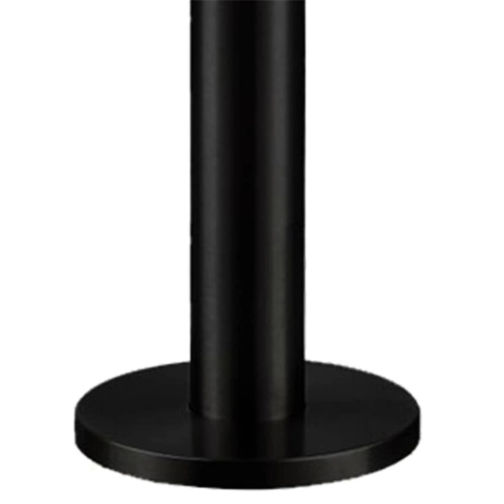 SINED Doccia Esterna Inox Nero Opaco con Miscelatore e Doccetta Corpo in Acciaio AISI 316L Fusto Ø 6 cm Ingresso Acqua Calda e Fredda Dal Basso 221 cm Modello DOCCIA BUDONI NERA