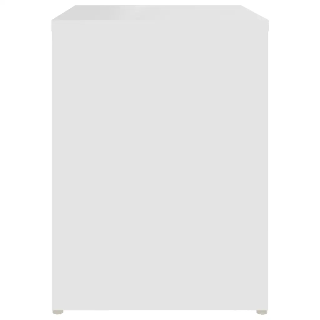 Set di 2 Comodini | Armadio da Notte | Mobiletto da notte Bianchi 40x30x40 cm in Legno Multistrato