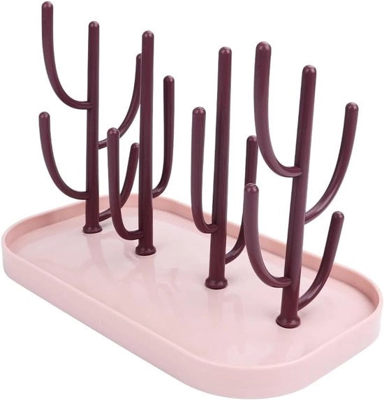 Raccoglitore per bottiglie di latte per bambini - BPA libero - 1 pezzo - rosa