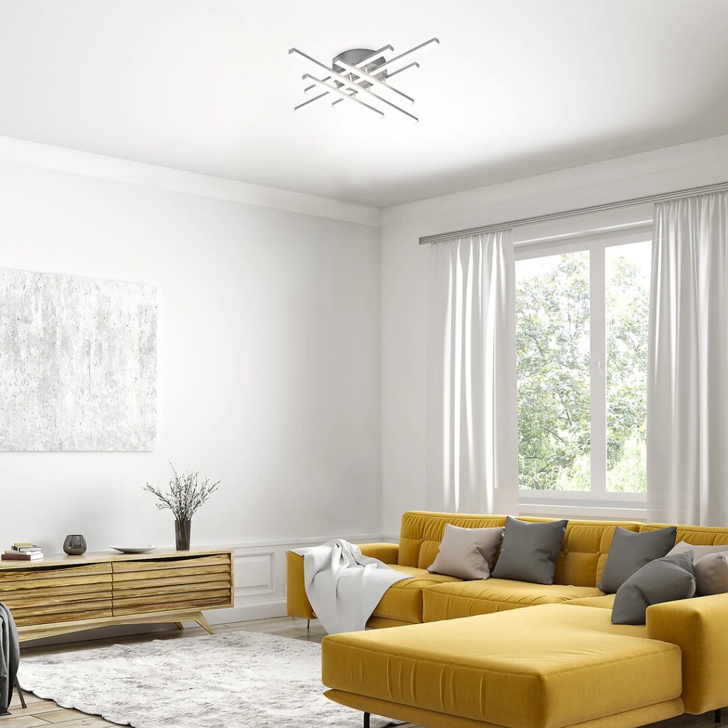 Plafoniera LED Rabalux Nayara 40W cromata 51cm 4000K neutra