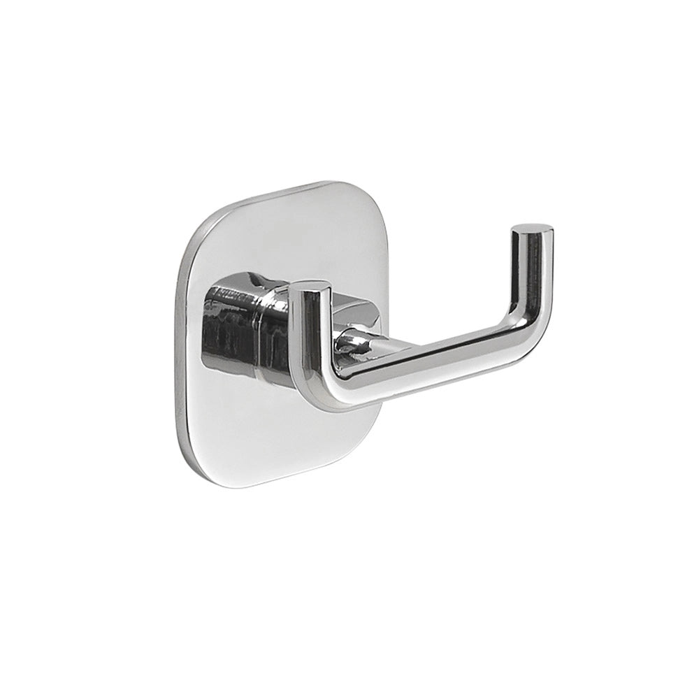 Gancio Appendiabiti Doppio a Parete Teide Accessori Bagno Gedy Color: Cromato