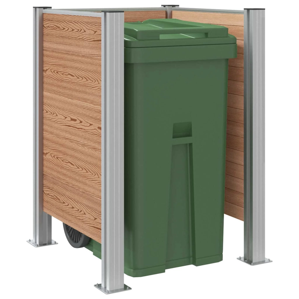 Recinzione Contenitore per Rifiuti Marrone 85 x 85 x 115 cm