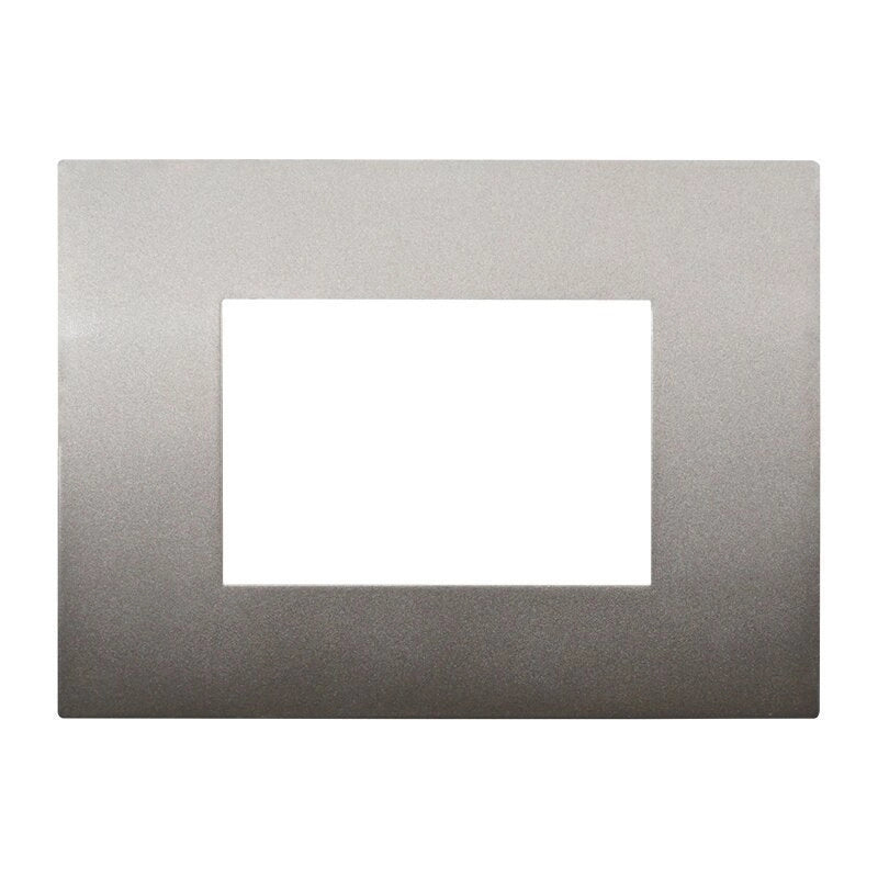 Placca Plastica Serie Venus 3P Colore Bronzo Compatibile Con Vimar Arke
