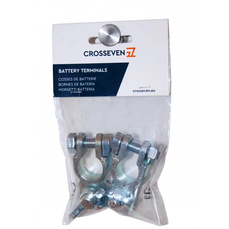 COPPIA MORSETTO BATT ZINCATO M10+M8