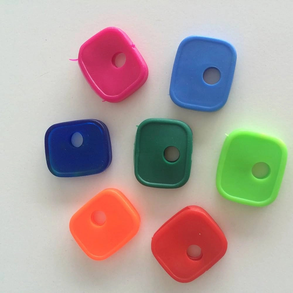 ANELLI COPRITESTA PER CHIAVI Blister 6 pezzi - 6 confezioni