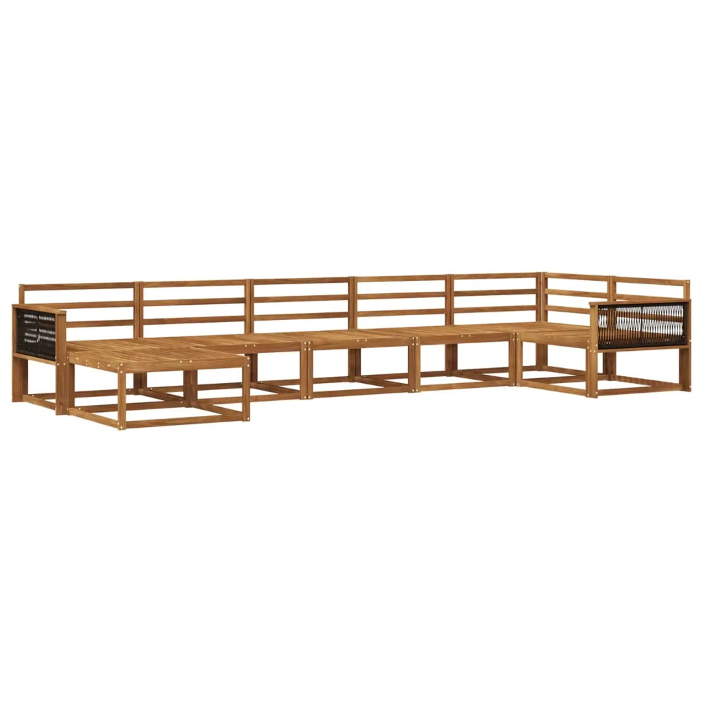 Set di divani da esterno 7 pcs Naturale 3382742