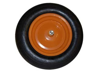 RUOTA PER CARRIOLA PNEUMATICA PERNO MM.12X170  perno mm.12x170, interasse mm.110    ALTE