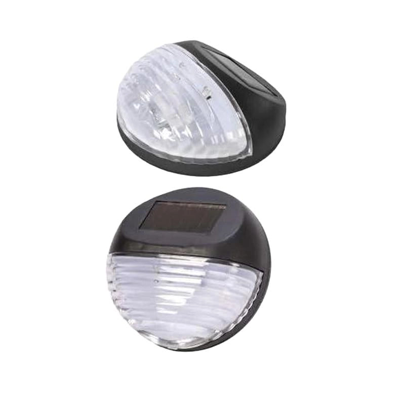 LAMPADA A ENERGIA SOLARE NERA DA PARETE IN PLASTICA COLORE LED BIANCO 11X4,5X11 CM - 1PZ