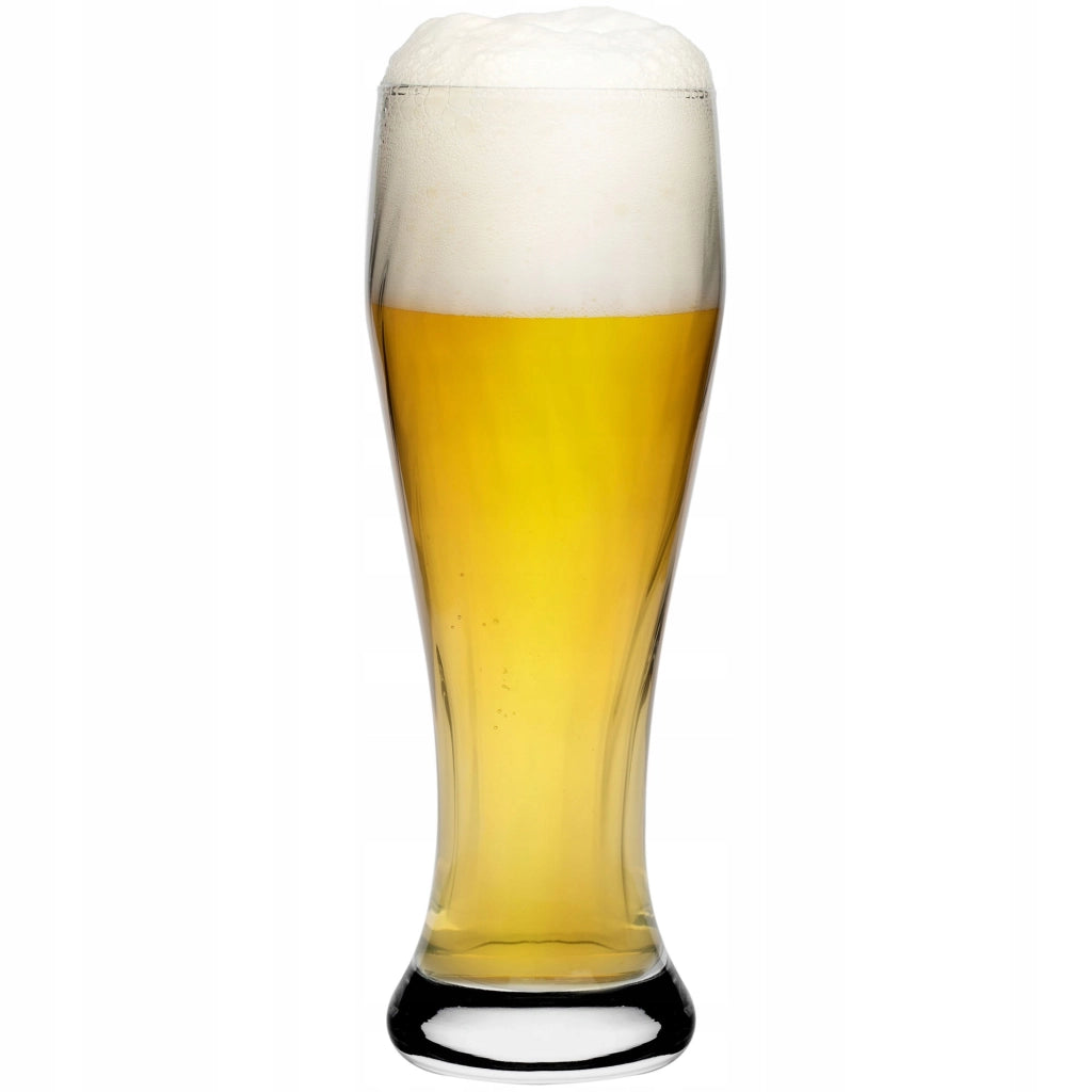Boccale da birra KADAX da 665 ml in vetro, alto, confezione da 2 pezzi