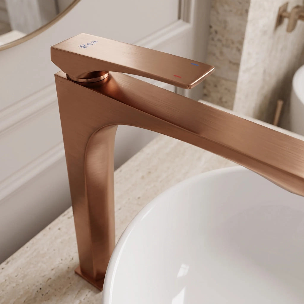 Rubinetto Da Lavabo Premium Rea Joe Brush Copper High