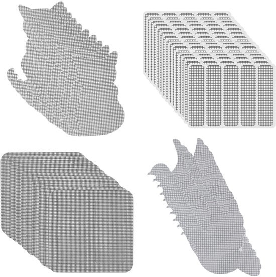 Set di riparazione per reti antinsettiche autoadesive - 60 pezzi - Materiali di alta qualità - Duraturo e affidabile - Rete antinsettiche
