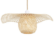 Lampada a sospensione in legno Bambù Legno Boho Design Luce a sospensione Illuminazione Moderna Soggiorno Sala da Pranzo
