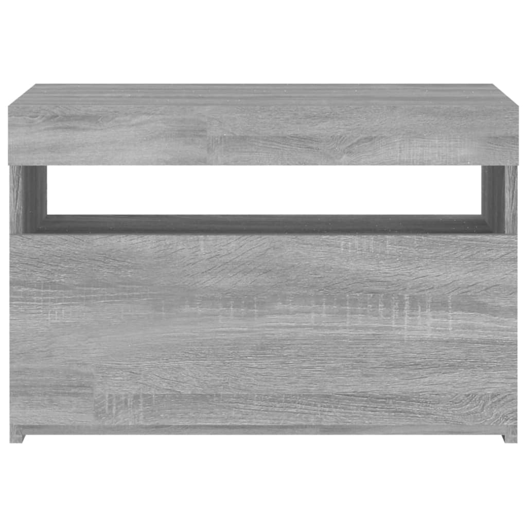 Mobile TV multimediale mensola TV credenza mobile TV sala da pranzo soggiorno camera da letto con luci LED Sonoma 60 x 35 x 40 cm grigio 02_0026827