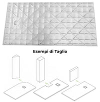 Piatto Doccia 90x120 cm Effetto Pietra Stone Bianco