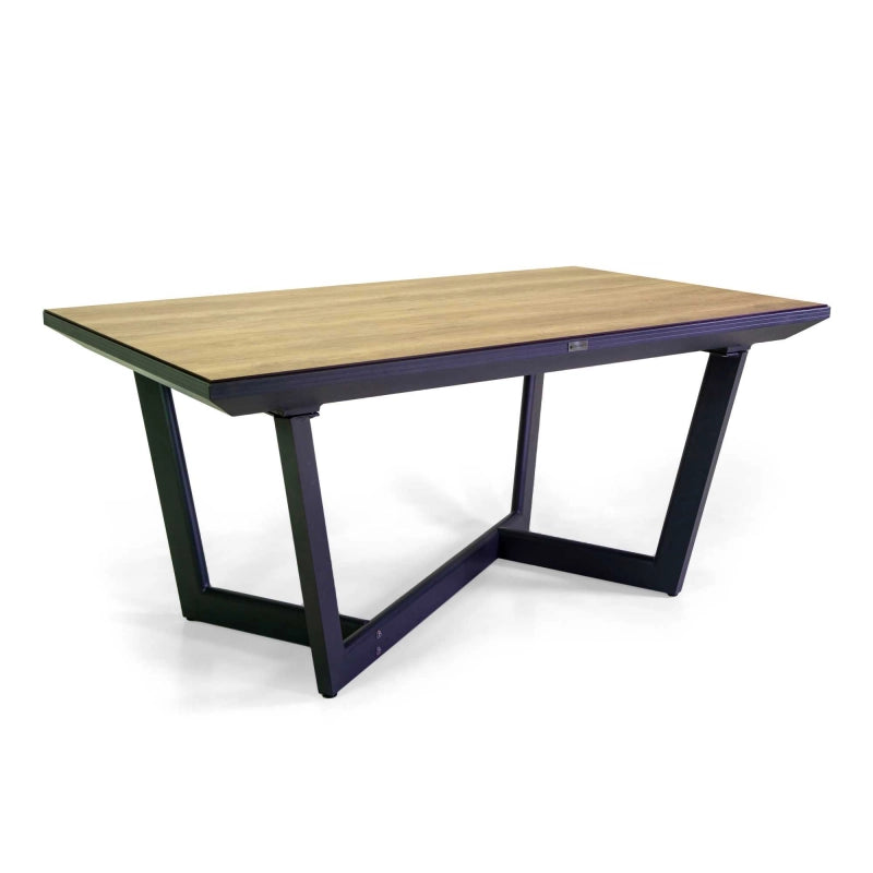 Tavolo alluminio Riverside Deluxe allungabile antracite top hpl cm 160/240x100h75