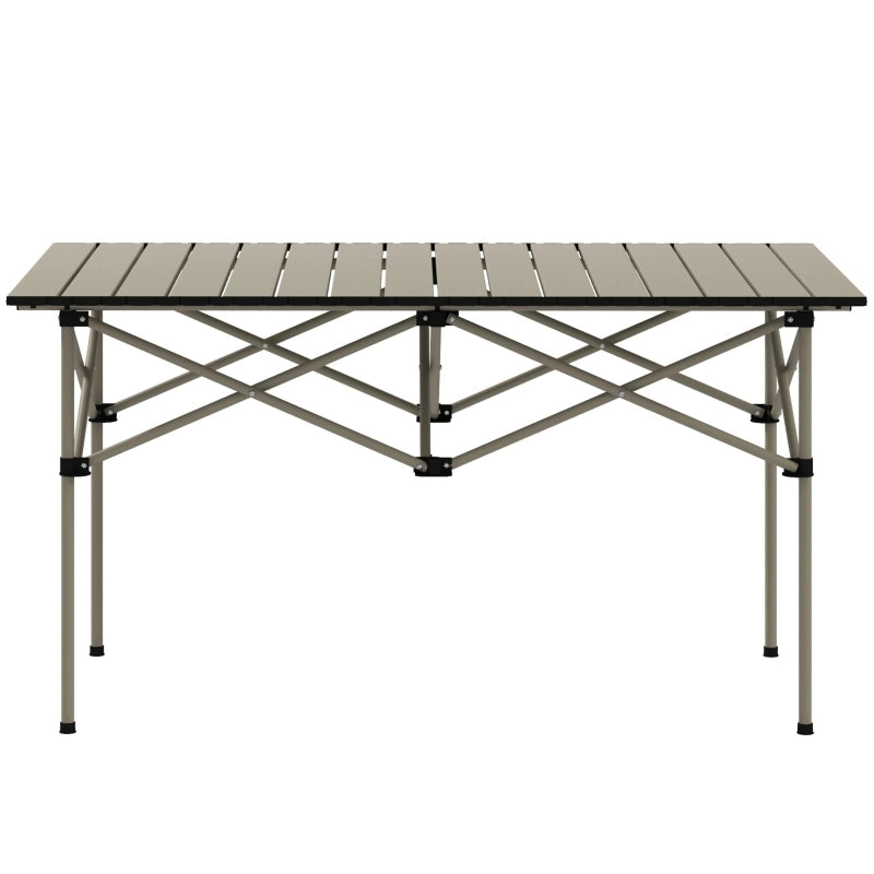 Tavolino Pieghevole da Campeggio ¨C MINIMAL ¨C Alluminio, 95x55 cm, Khaki