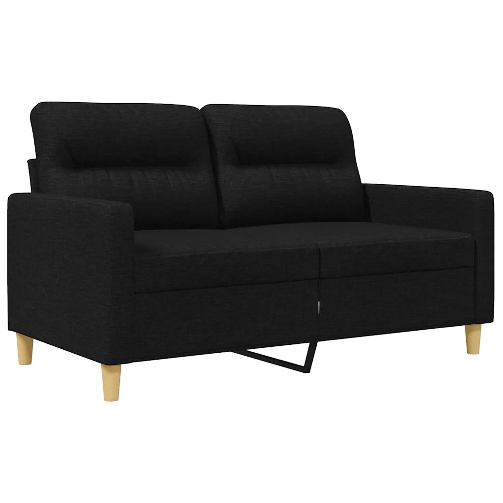 Divano a 2 Posti Nero 120 cm in Tessutocod mxl 128654