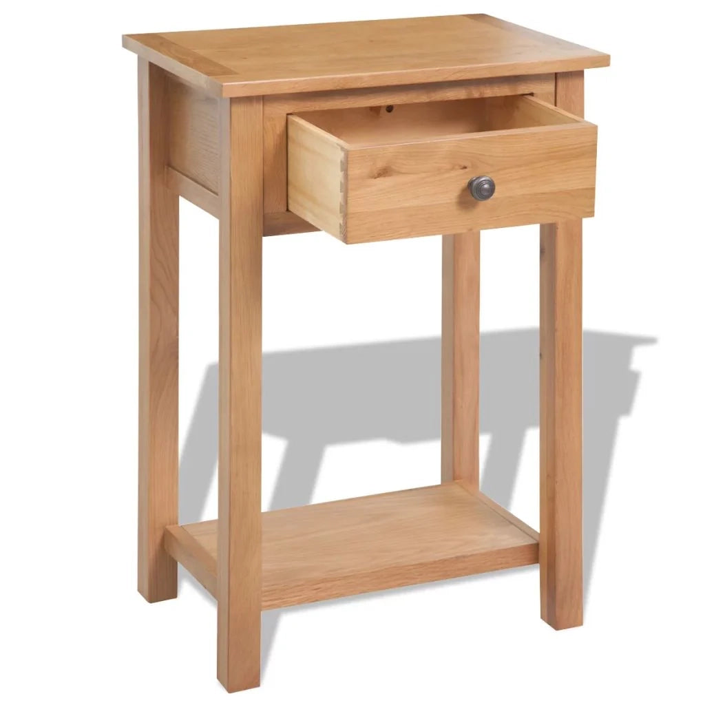 Comodino cassettiera armadio mobili per camera da letto consolle 50 x 32 x 75 cm legno massello di rovere 1402150
