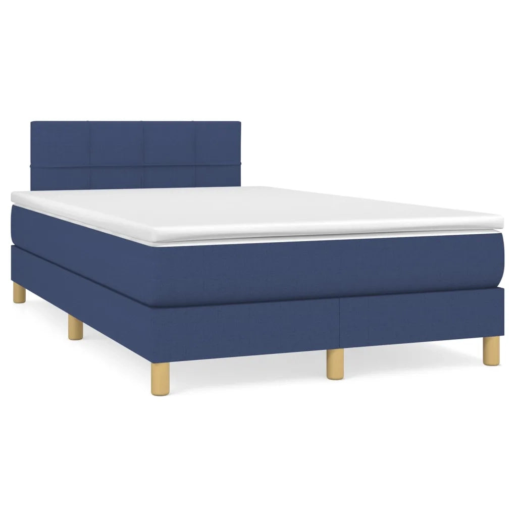Letto a Molle con Materasso e LED Blu 120x190 cm in Tessuto 3270094