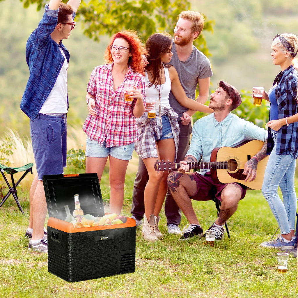 Frigorifero Portatile Elettrico 40L 12V/24V ¨C zephmum ¨C Nero 58.7x36.5x43.8cm