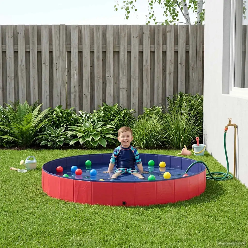 Piscina per bambini Rosso ?300 x 38 cm CFW9702891