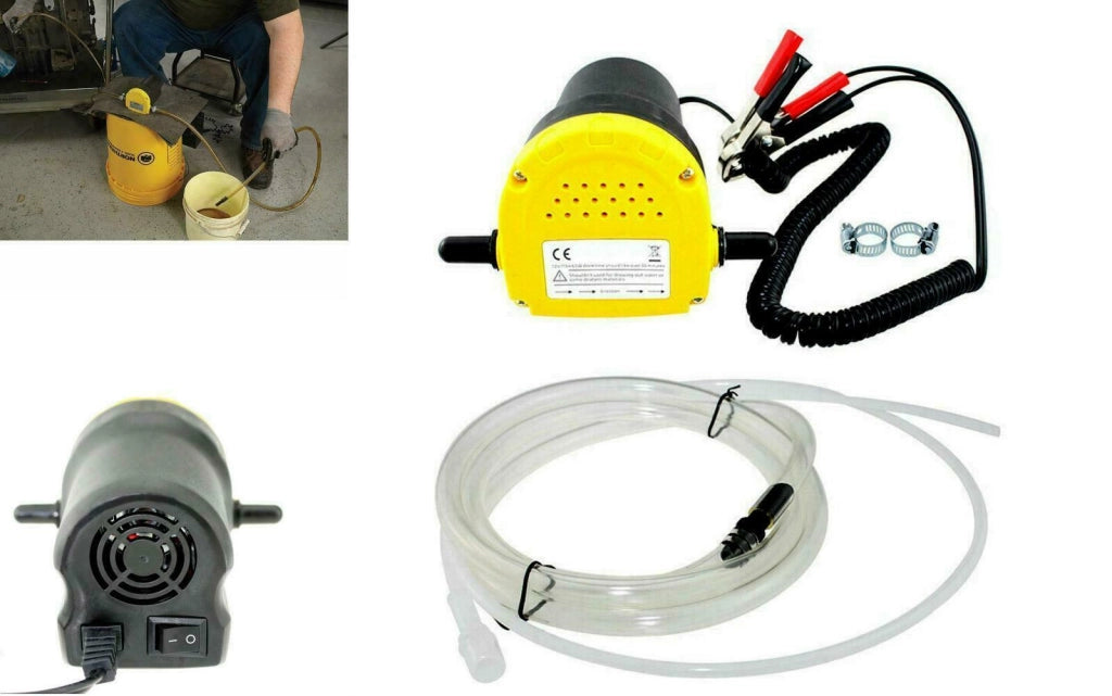 Pompa 12v per aspirazione travaso olio carburante gasolio di auto moto furgoni