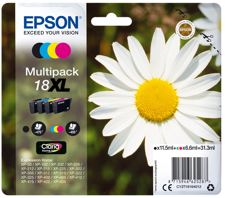 Epson Daisy Multipack 18XL (4 colori)