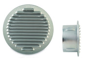 GRIGLIA DI AERAZIONE IN ALLUMINIO Ø mm. 120 imbocco Ø mm. 115
