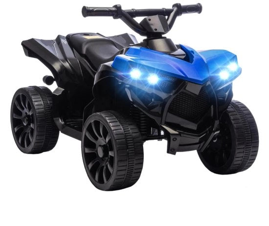 Quad Elettrico per Bambini - Veicolo per Bambini ATV - Giocare all'Aperto - Con Fari Musicali - 70 x 42 x 45 cm - Blu