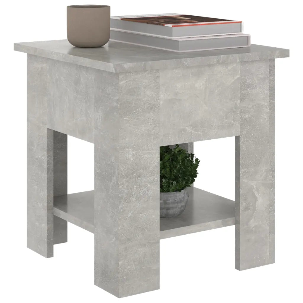 Tavolino da Salotto Grigio 40x40x42 cm in Legno Multistrato 810275