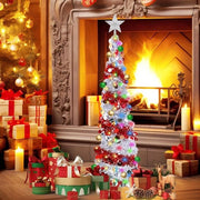 Alberi di Natale – Albero di Natale Artistico – Albero di Natale di Arte – Albero di Natale Verde – Decorazione di Natale – Decorazione di Natale – Feste – Accessori di Albero di Natale – Decorazione di Interno di Natale – Albero di Natale Completo